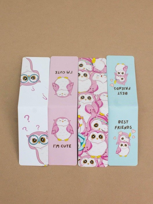 Набор магнитных закладок «SOVA vibe», 4 шт., 35х70 мм 