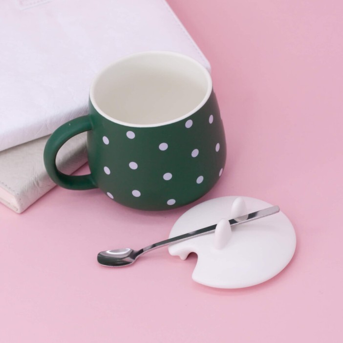 Кружка "Hare ears", green-white (350ml) 