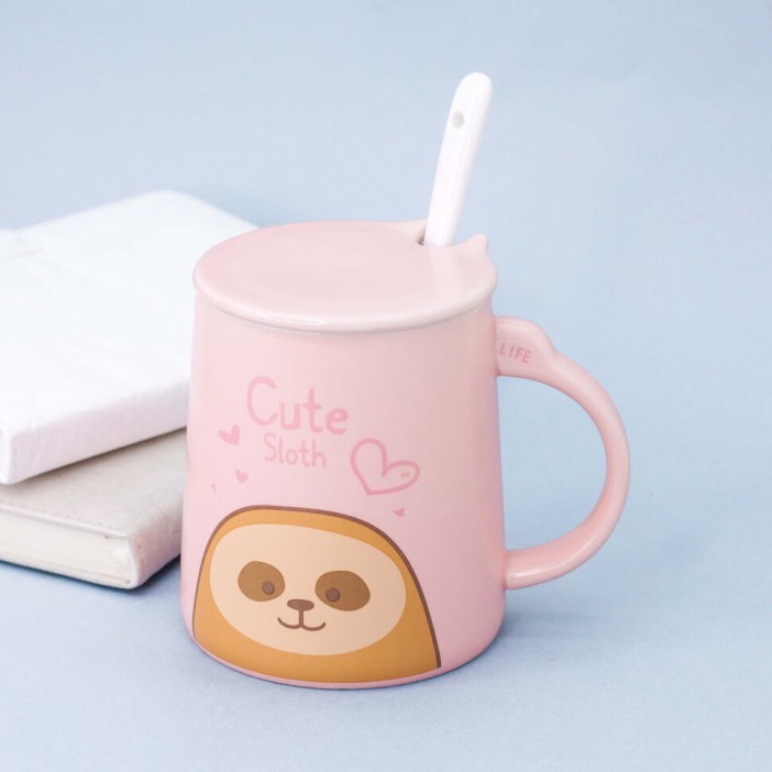 Кружка "Cute Sloth", pink (520ml) 