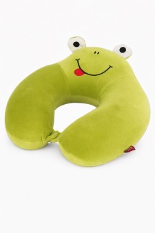 Мягкая игрушка-подушка для шеи "Silly frog", green (30*30*12см)