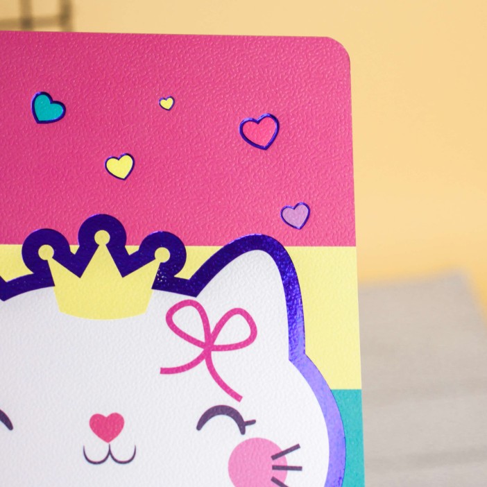 Тетрадь (A5) "Rainbow cat mermaid" (13.5*20.5) 