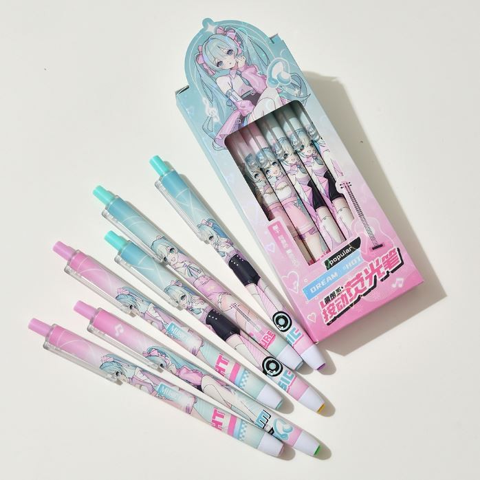 Набор маркеров-текстовыделителей 6 шт. &quot;Star girl&quot; 