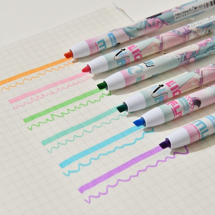 Набор маркеров-текстовыделителей 6 шт. &quot;Star girl&quot; 