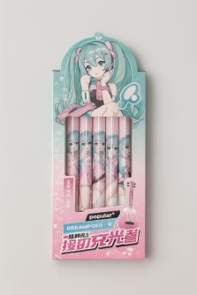 Набор маркеров-текстовыделителей 6 шт. "Star girl"