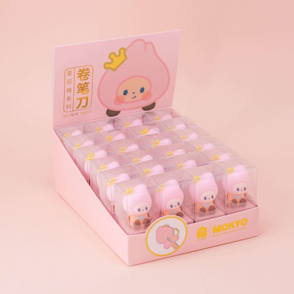 Точилка для карандашей "Fruit peach", шоу-бокс 24 шт.