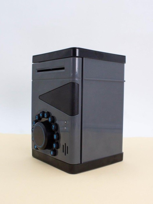 Копилка-сейф электронная "Designer", black (18x13 см) 