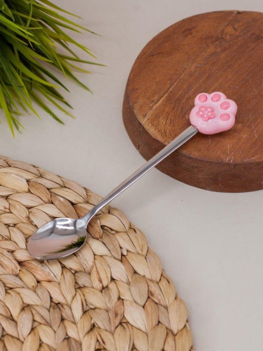 Ложка десертная &quot;Pink paw&quot; 