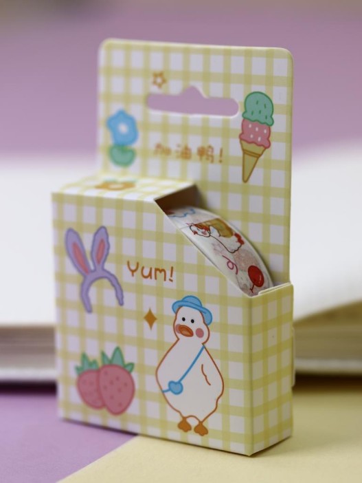 Декоративный скотч &quot;Duck strawberry&quot; 