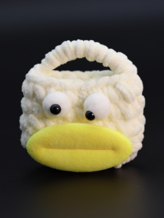 Сумочка для наушников &quot;Big mouth&quot;, yellow (11.5*9.5 см) 