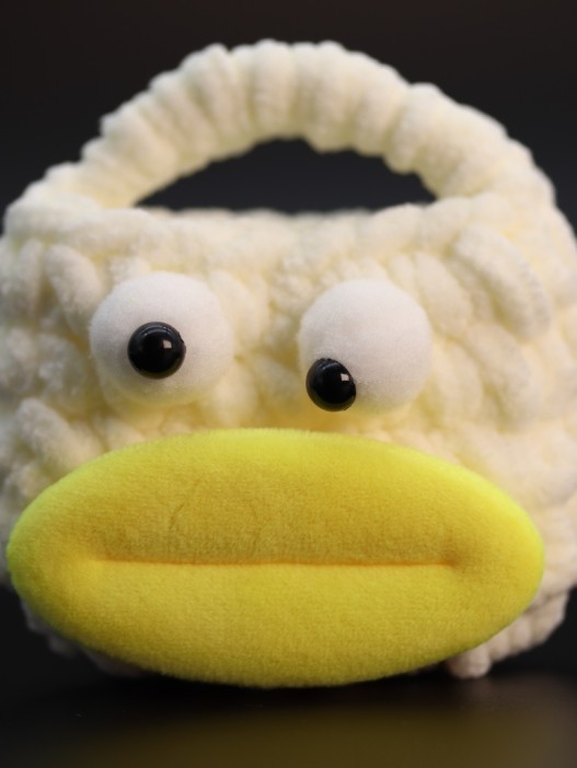 Сумочка для наушников &quot;Big mouth&quot;, yellow (11.5*9.5 см) 