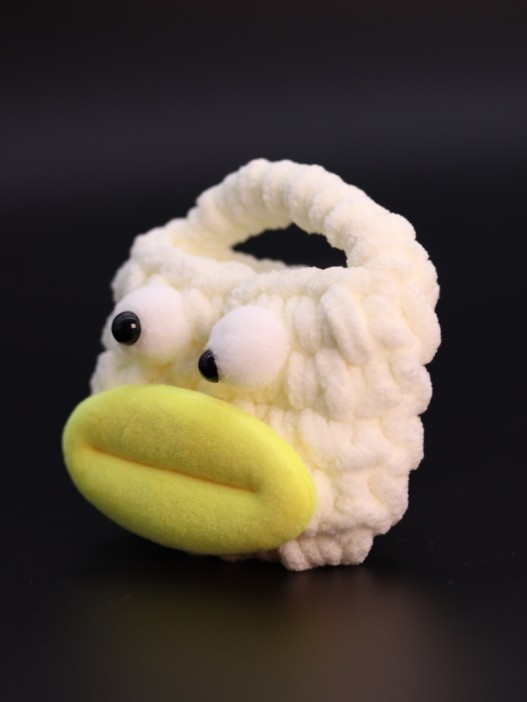 Сумочка для наушников &quot;Big mouth&quot;, yellow (11.5*9.5 см) 