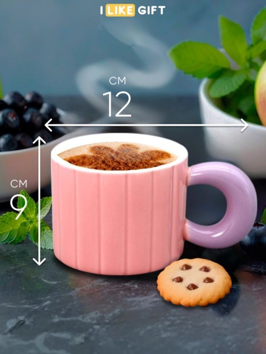 Кружка «Vertical movement», pink 