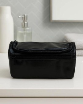 Сумка - органайзер из экокожи "Masculinity" black, 25*14*13 см
