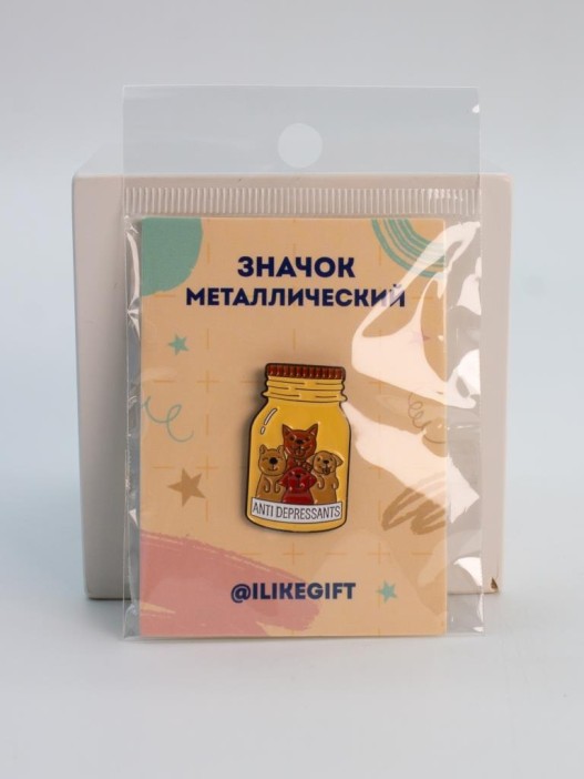 Значок "Puppies anti depressants" 