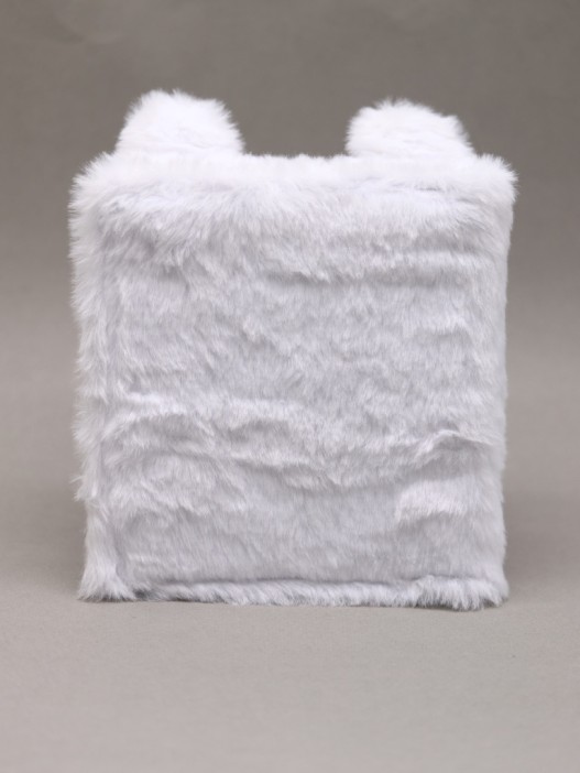Блокнот плюшевый «Cute hare», white (15*14 см) 