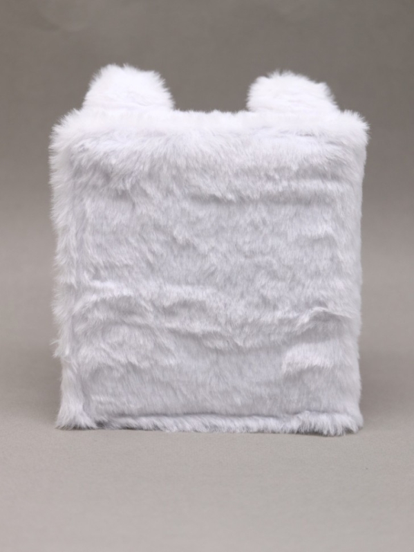 Блокнот плюшевый «Cute hare», white (15*14 см)