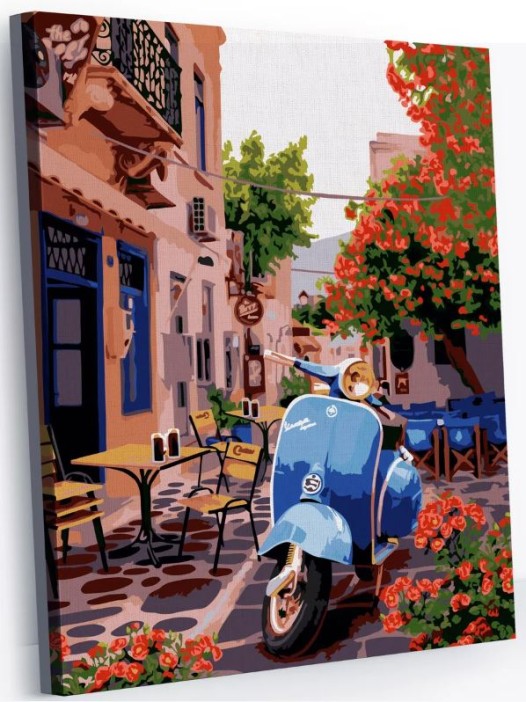 Картина по номерам 40*50 &quot;Улочки Европы&quot; (24 цвета) 