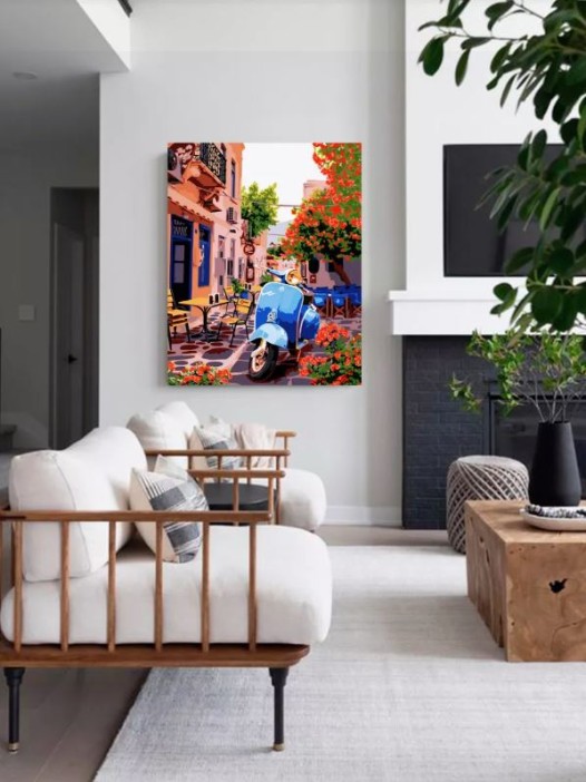 Картина по номерам 40*50 &quot;Улочки Европы&quot; (24 цвета) 