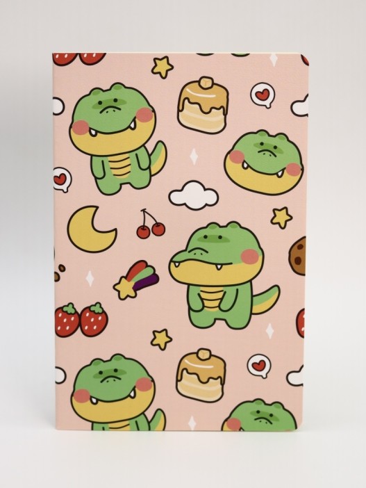 Блокнот (А5) &quot;Dino berries&quot;, orange (14.5*21) 