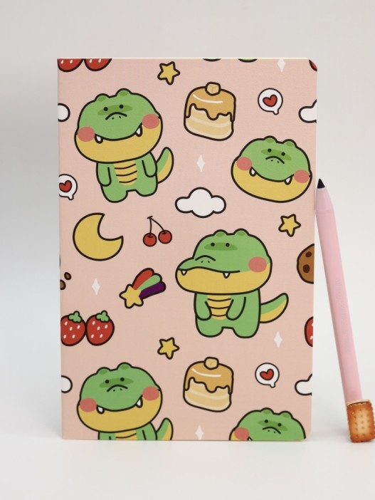 Блокнот (А5) &quot;Dino berries&quot;, orange (14.5*21) 