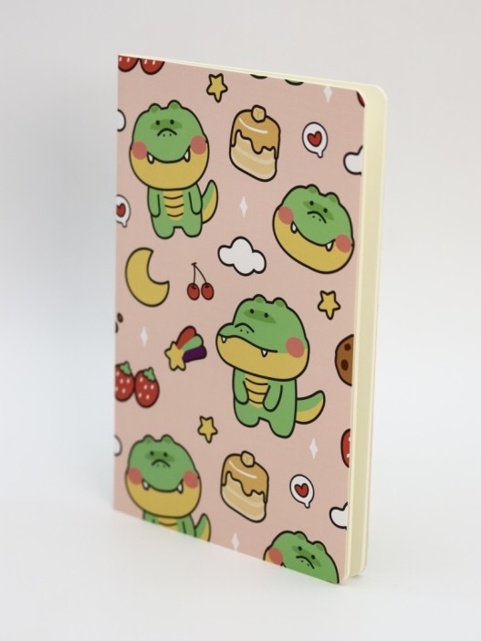 Блокнот (А5) &quot;Dino berries&quot;, orange (14.5*21) 