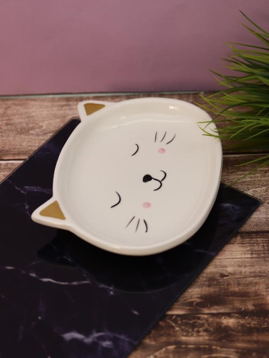 Тарелка керамическая «Cat plate», 19,5х15 см 