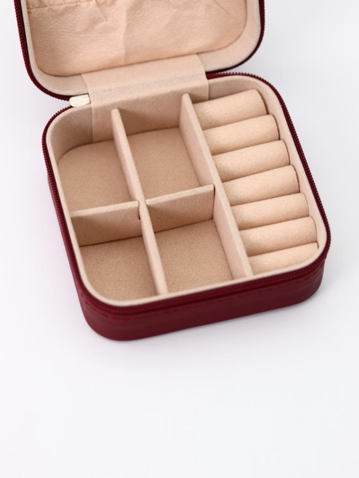 Шкатулка "Square classics", burgundy