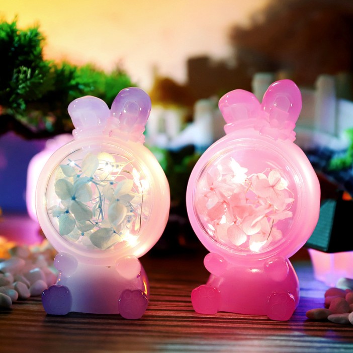 Ночник «Flower rabbit», pink 