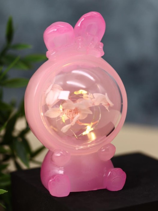 Ночник «Flower rabbit», pink 