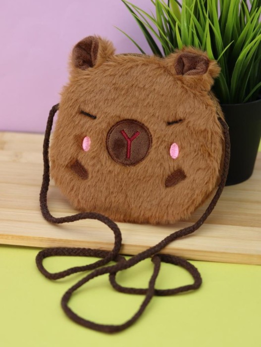 Сумочка плюшевая &quot;Little Capybara&quot;, brown (12*10 см) 