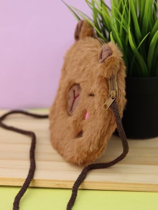Сумочка плюшевая &quot;Little Capybara&quot;, brown (12*10 см) 