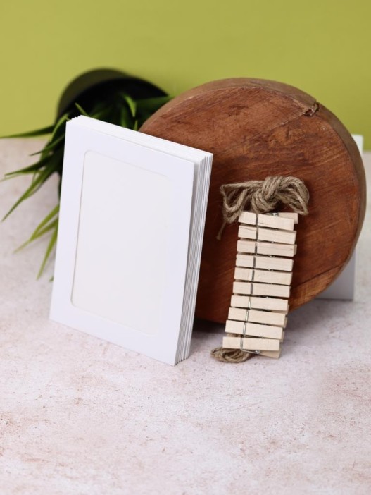 Крафтовые фоторамки «Classic», white, 9.8*13.2 см 