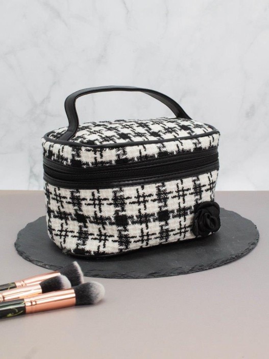 Косметичка &quot;Flower&quot;, black (13х19х14 см) 