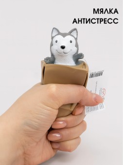 CKS-10673-05Мялка - антистресс «Magic animal box», husky