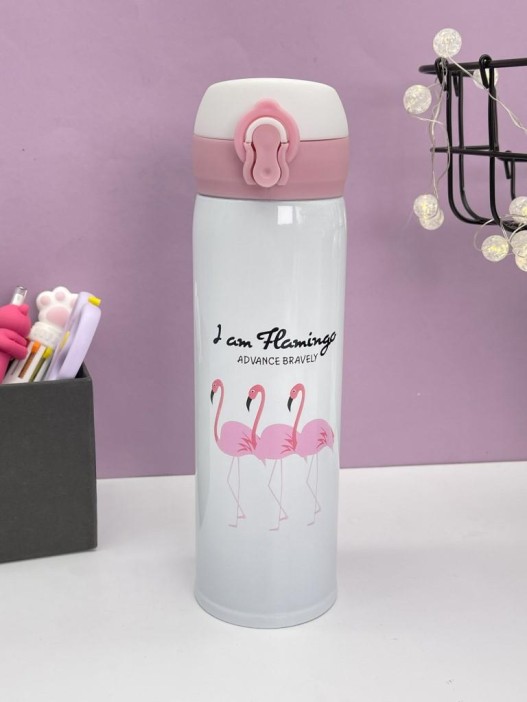 Термос «Flamingo cactus», white (500 ml) 