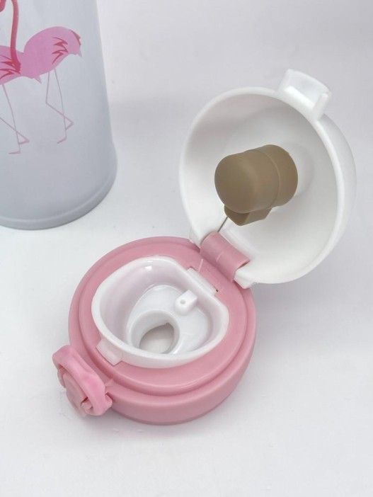 Термос «Flamingo cactus», white (500 ml) 