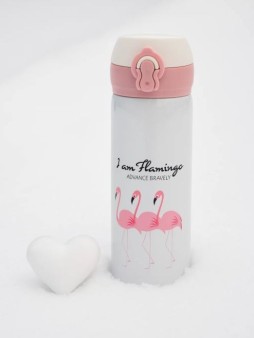 Термос «Flamingo cactus», white (500 ml)