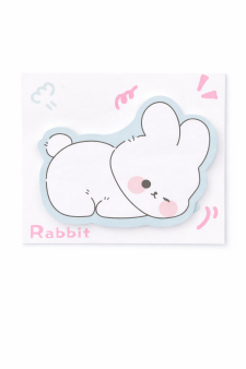 Блок-стикер для записи "Зайка мечтает", белый