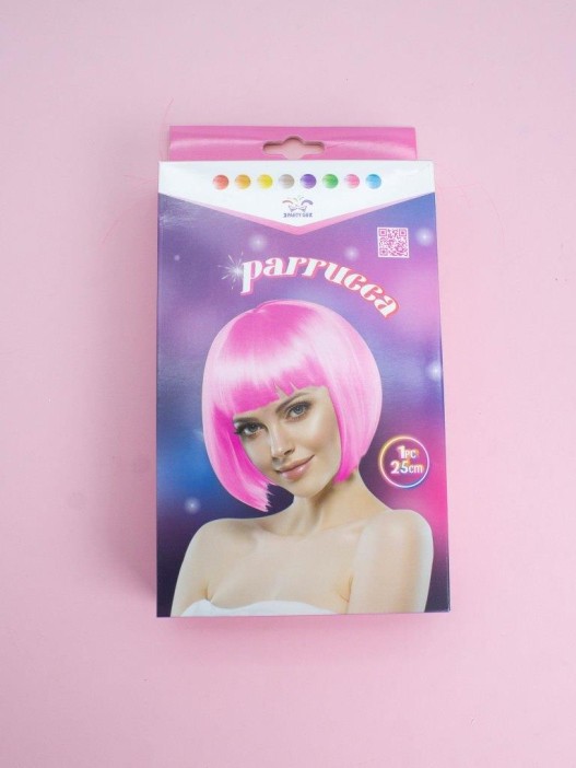 Парик карнавальный &quot;Fancy chic&quot;, pink (25 см) 