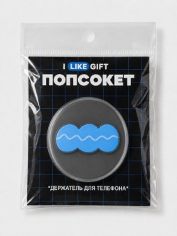 Попсокет-подставка iLikeGift "Облако", синий, 6 см