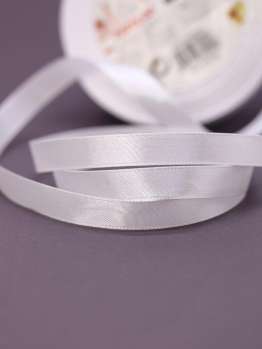 Лента для декора и подарков &quot;Ribbon of Joy&quot;, white (1 см*1 м) 