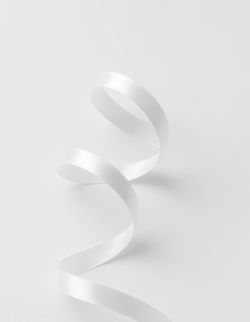 Лента для декора и подарков &quot;Ribbon of Joy&quot;, white (1 см*1 м)