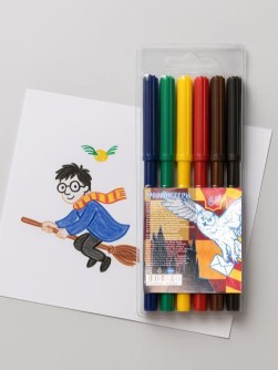 Фломастеры "Школа Магии", 8 цветов, треугольные