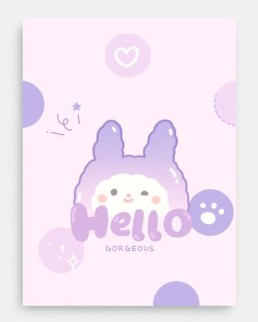 Зеркало &quot;Hello bunny&quot;, purple