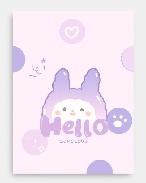 Зеркало &quot;Hello bunny&quot;, purple 