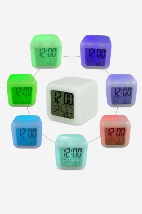 Часы-будильник электронные «Glow cube»,  (8*8*8 см) 