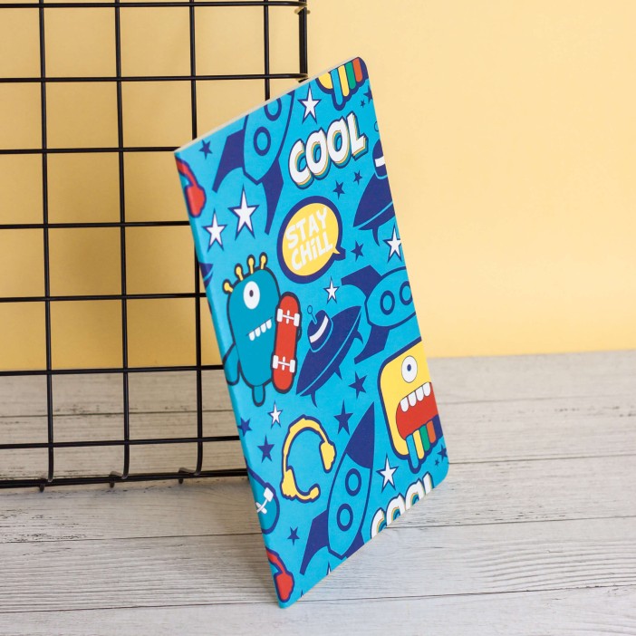 Тетрадь (A5) &quot;Aliens cool&quot;, blue (13.5*20.5) 