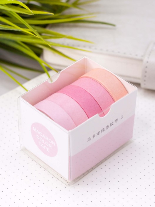 Набор декоративного скотча &quot;Multicolor tone&quot;, pink, mix 