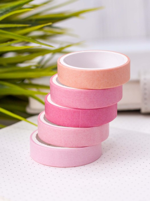 Набор декоративного скотча &quot;Multicolor tone&quot;, pink, mix 