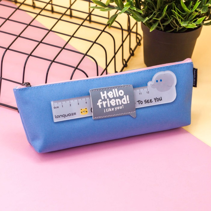 Пенал "Ruler animals", blue 